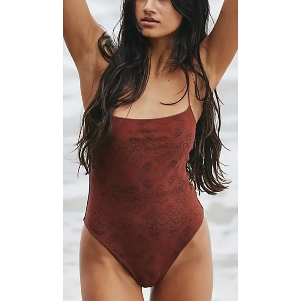 NEW TROPIC OF C HENNA PRINT THE C ONE PIECE SWIMSUIT FREE PEOPLE SZ S
